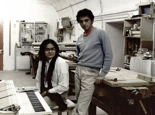 Carlos Sandoval bei Bösendorfer, 1981